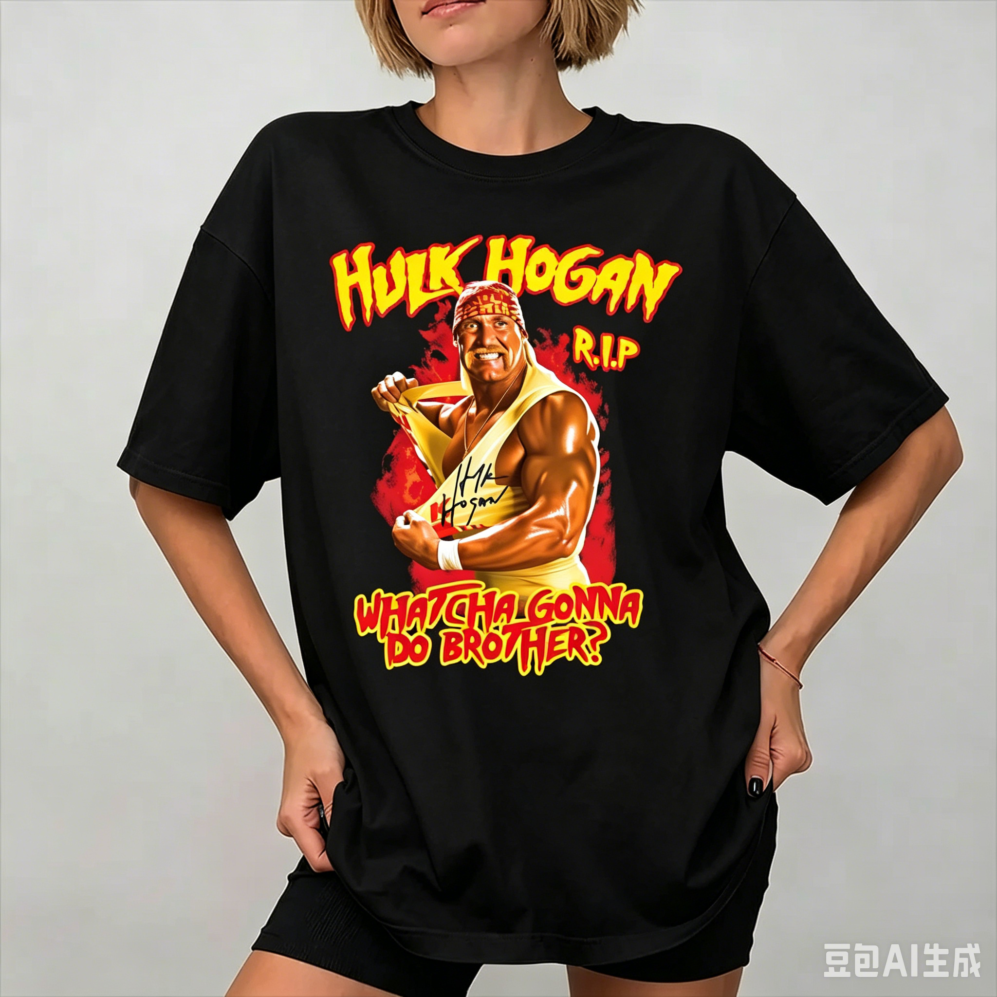 Men'S Fashion Aesthetics - Classic RIP Hulk Hogan Print T