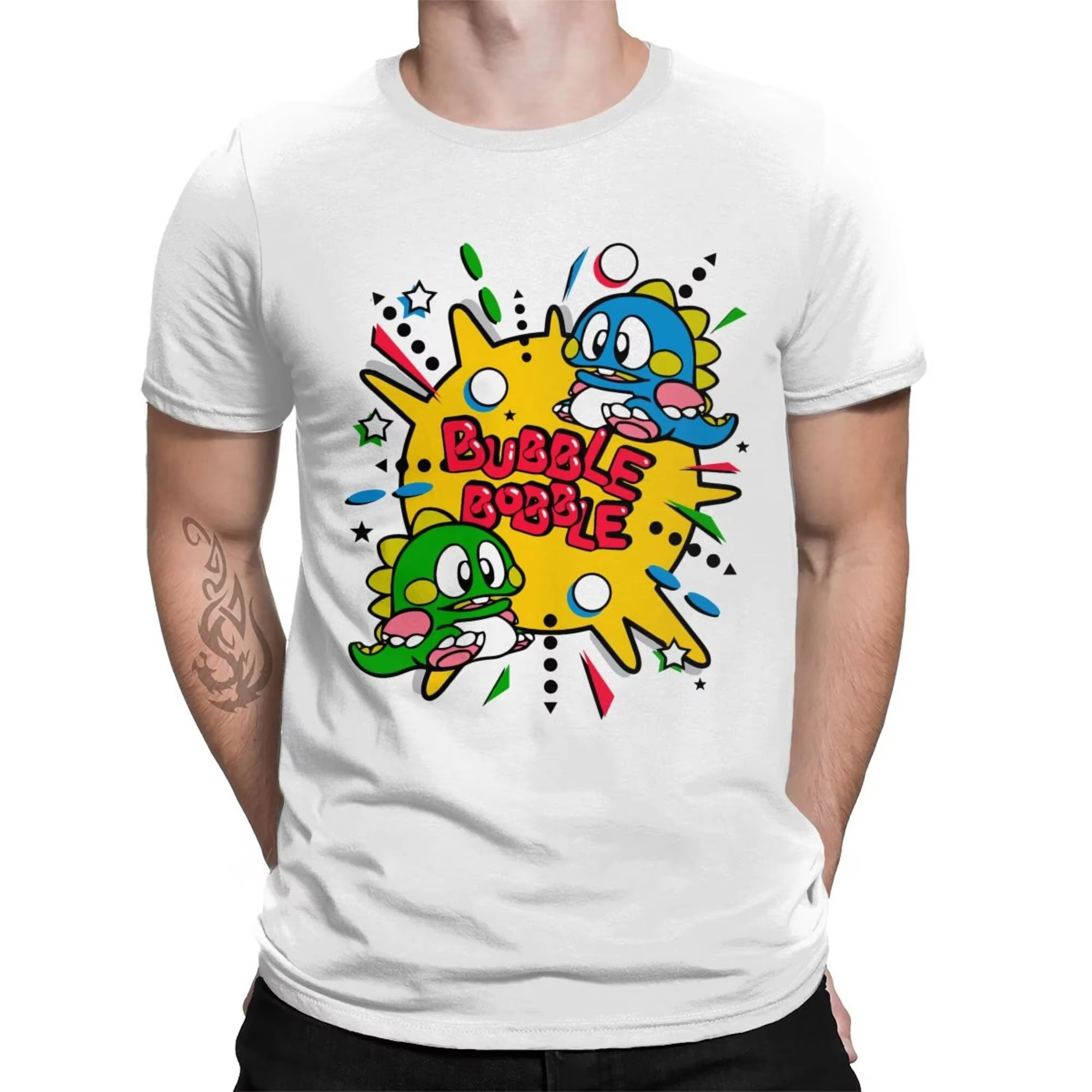 Men'S Fashion 70S - 70s 80s Arcade Game Bubble Bobble