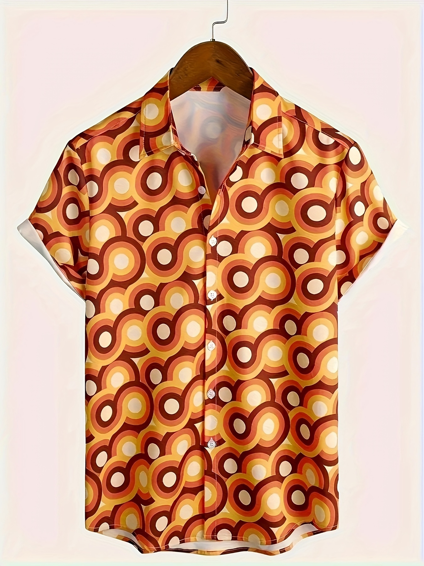 Men'S Fashion 70S - Men's Hawaiian Shirt 70s Retro Groovy