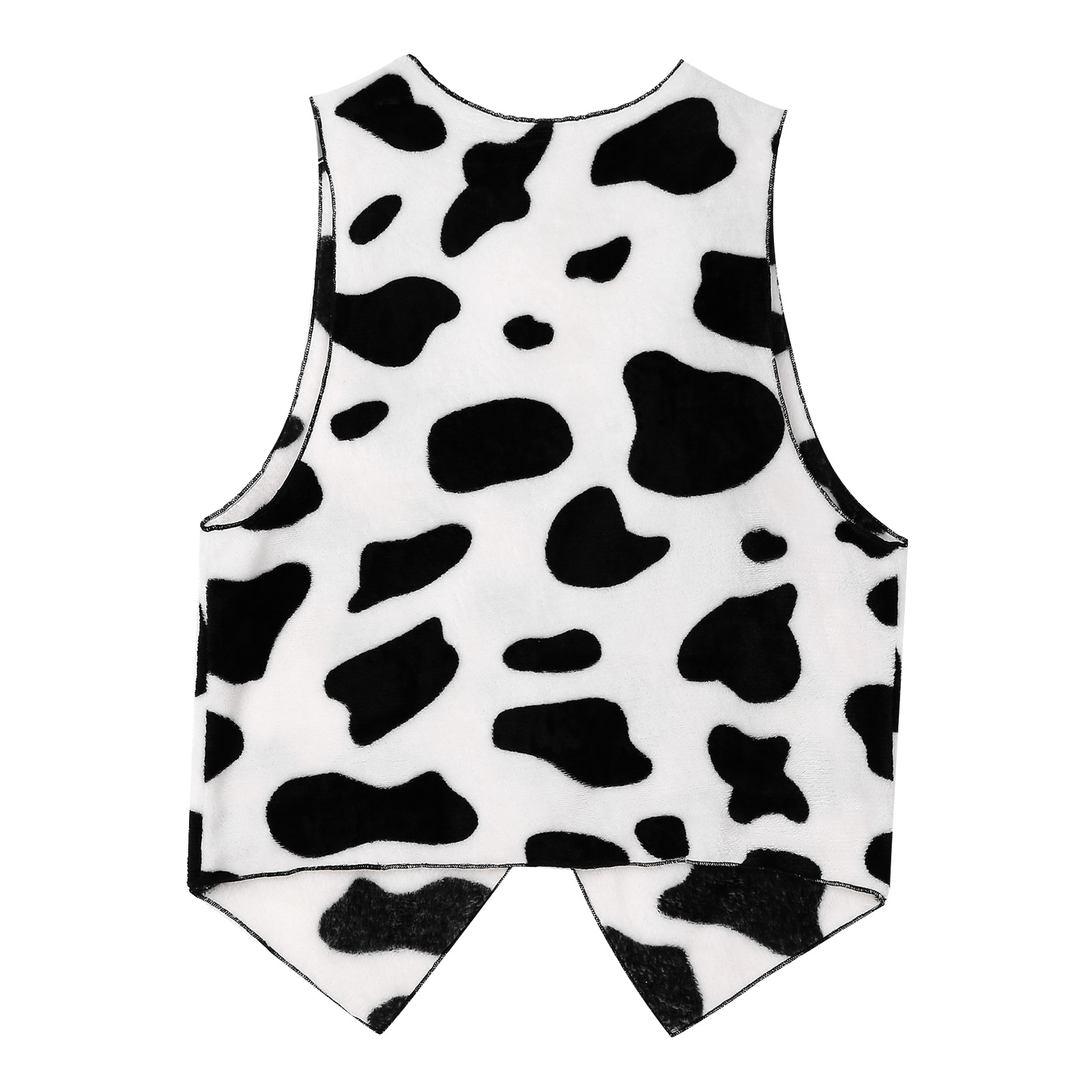 Mens Fashion Jumpers - Men Cow Printed Vest Jacket Coat