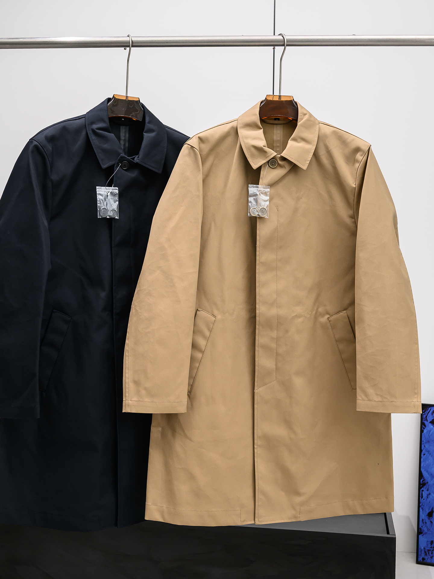 Men'S Fashion Online - Men's Mid-Length Waterproof Breathable Windbreaker Coat