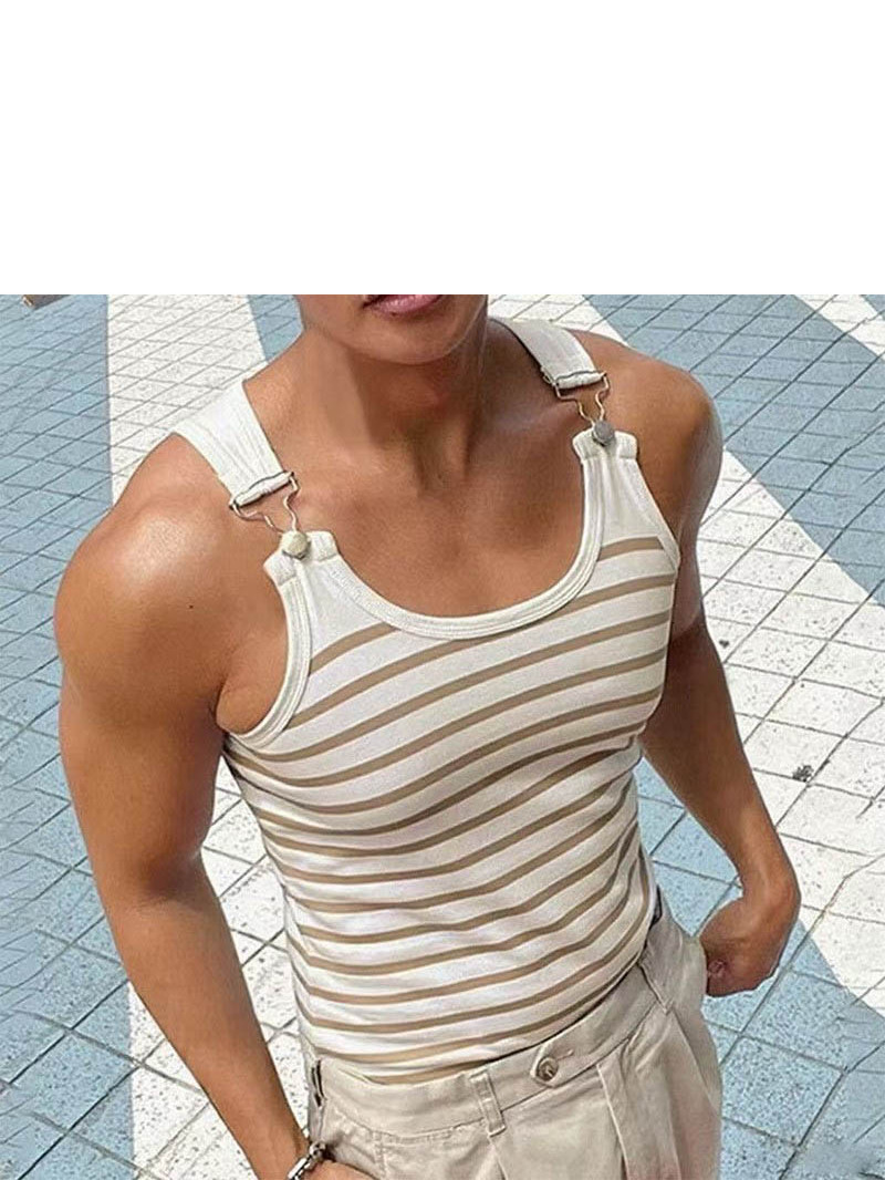 Slim Fit Metal Buttoned Tank T - огляд і ціна Men'S Fashion Online