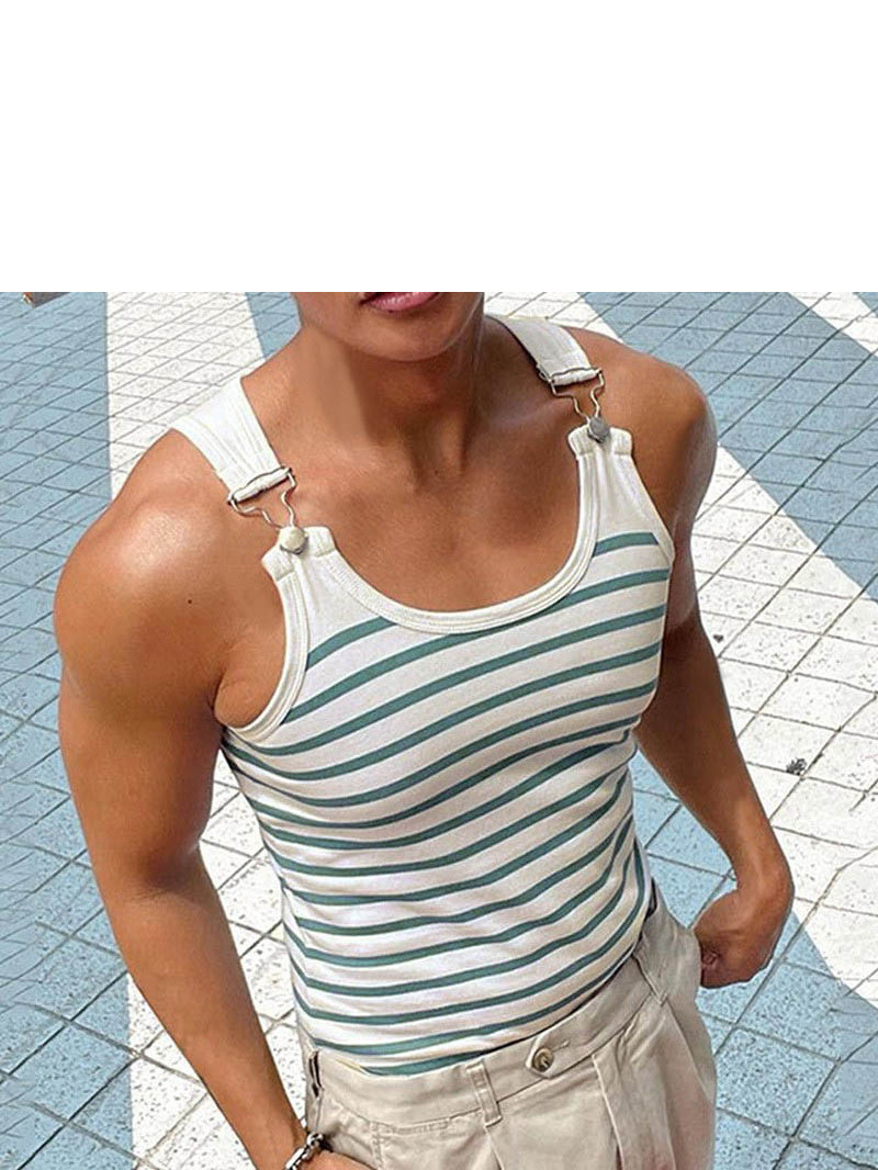 Slim Fit Metal Buttoned Tank T - огляд і ціна Men'S Fashion Online