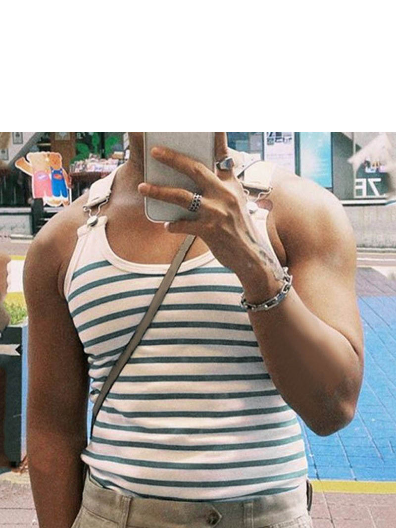 Slim Fit Metal Buttoned Tank T - огляд і ціна Men'S Fashion Online