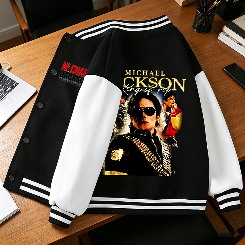 Michael Jackson Adult Baseball - огляд і ціна Mens Fashion Jumpers