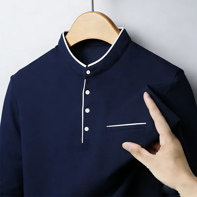 Men's Mandarin Collar Long Sle - огляд і ціна Men'S Fashion
