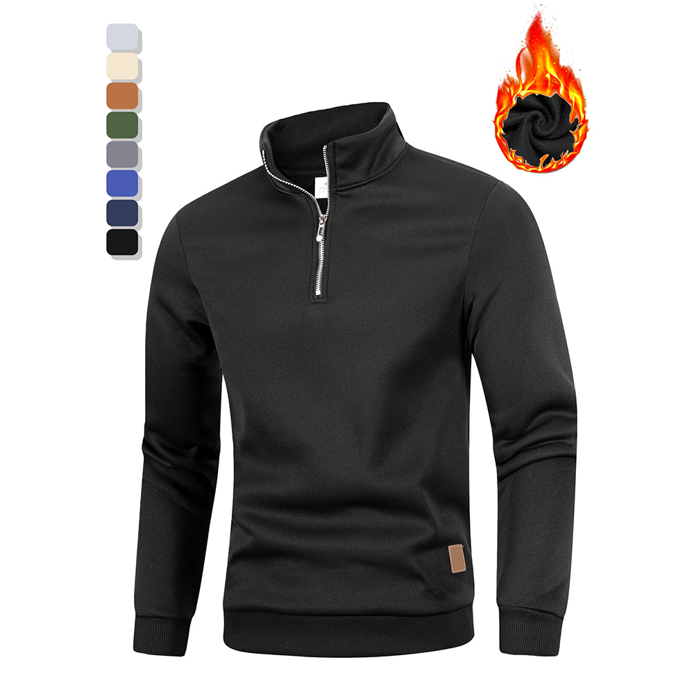 Autumn Men's Half Zipper Stand - огляд і ціна Mens Fashion Jumpers
