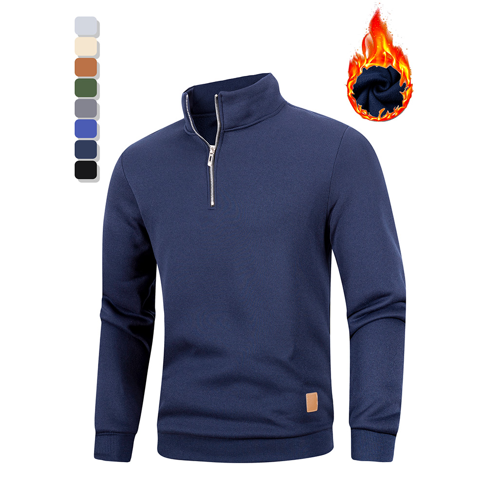 Autumn Men's Half Zipper Stand - огляд і ціна Mens Fashion Jumpers