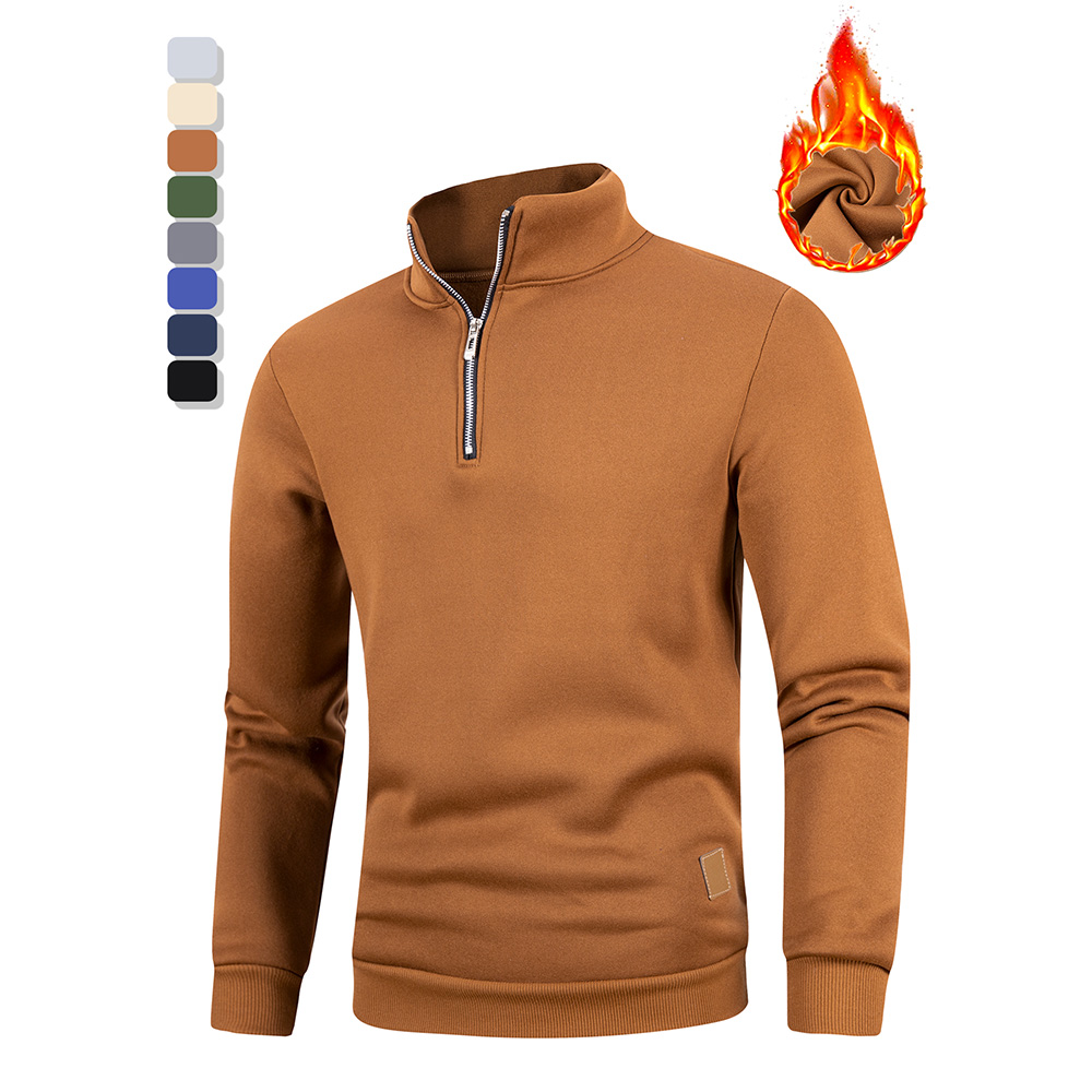 Autumn Men's Half Zipper Stand - огляд і ціна Mens Fashion Jumpers