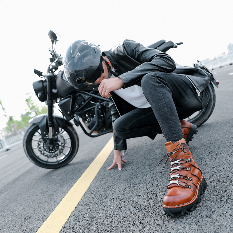 Fashion Men's Cowhide Genuine  - огляд і ціна Men'S Fashion Hiking Boots