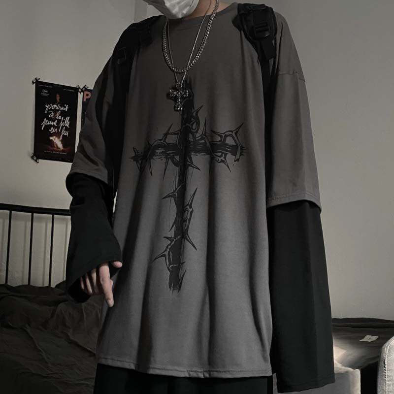 Grunge Clothes Women Long Slee - огляд і ціна Men'S Fashion Aesthetics