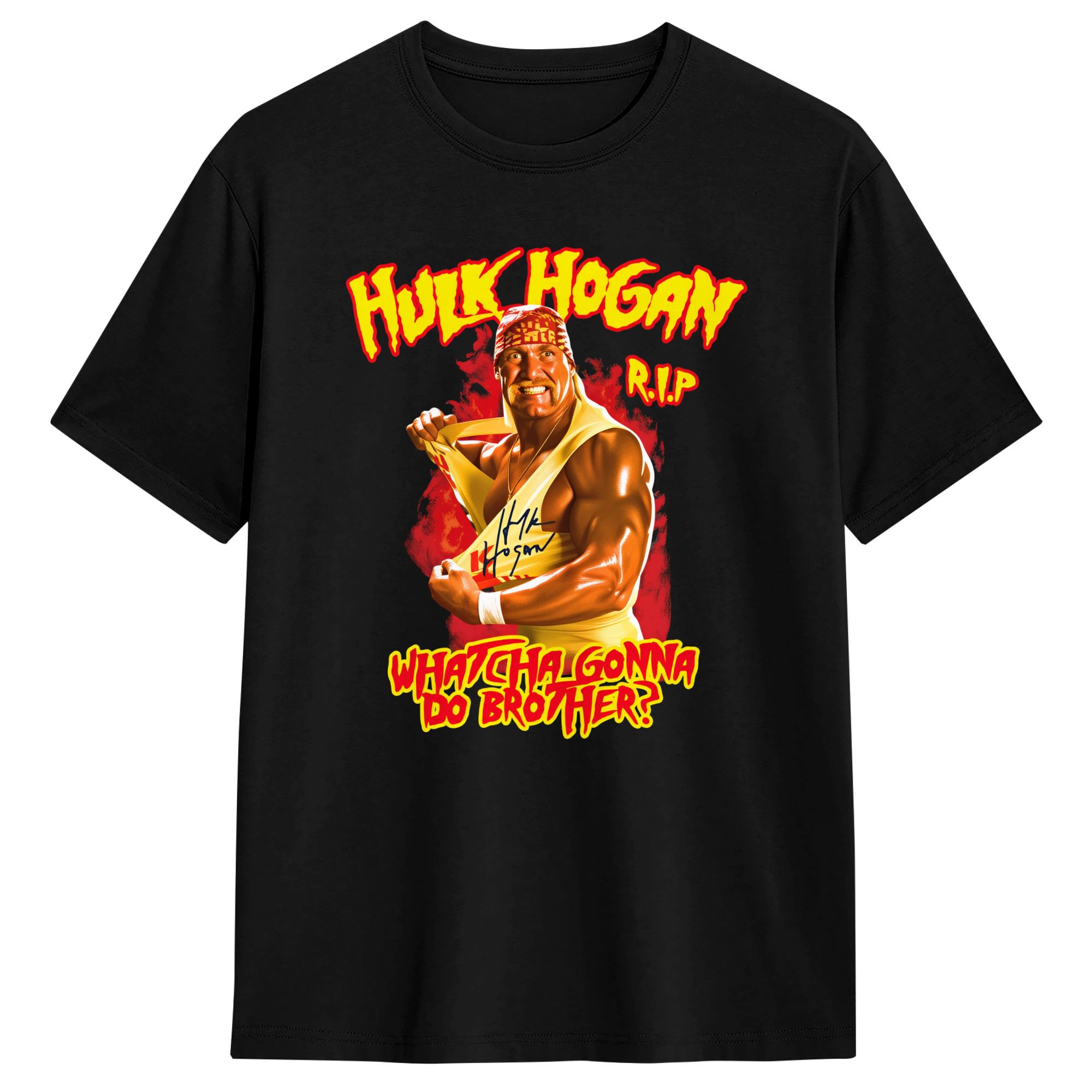 Classic RIP Hulk Hogan Print T - огляд і ціна Men'S Fashion Aesthetics