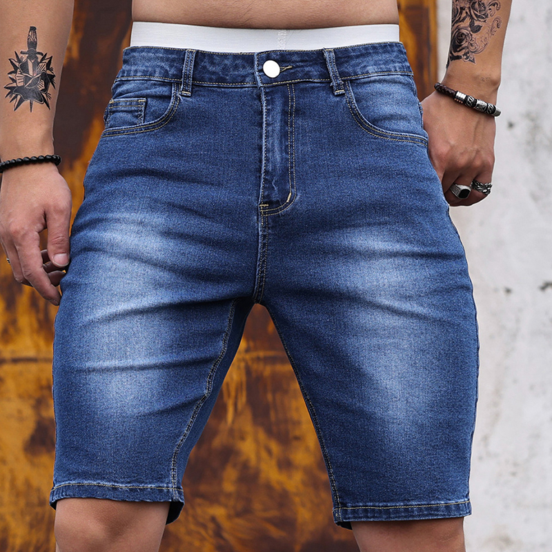 2026 Mens Stretch Denim Shorts - огляд і ціна Men Fashion Jeans