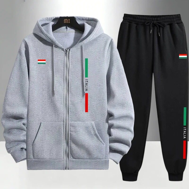 Italy Fashion Men's Set Zipper - огляд і ціна Men'S Fashion Outfits