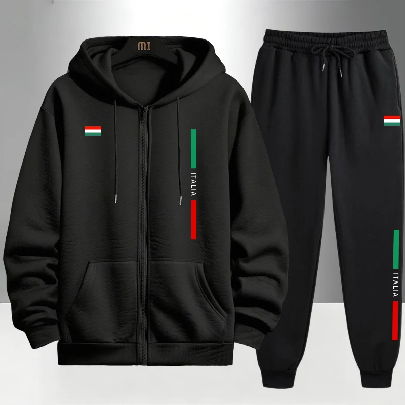 Italy Fashion Men's Set Zipper - огляд і ціна Men'S Fashion Outfits
