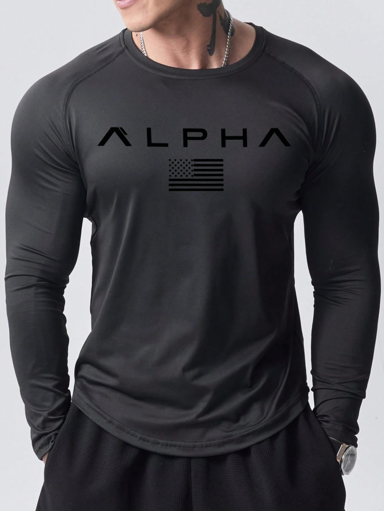 New men's long-sleeved T-shirt - огляд і ціна Men'S Fashion