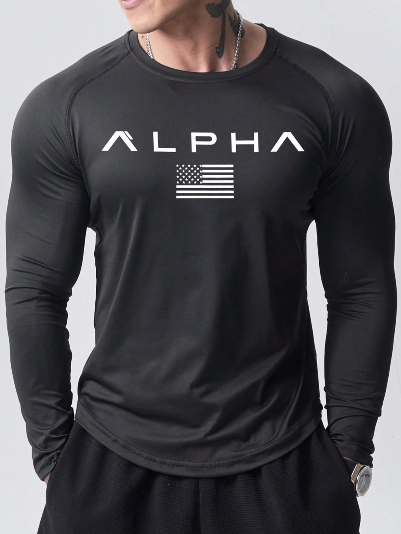New men's long-sleeved T-shirt - огляд і ціна Men'S Fashion