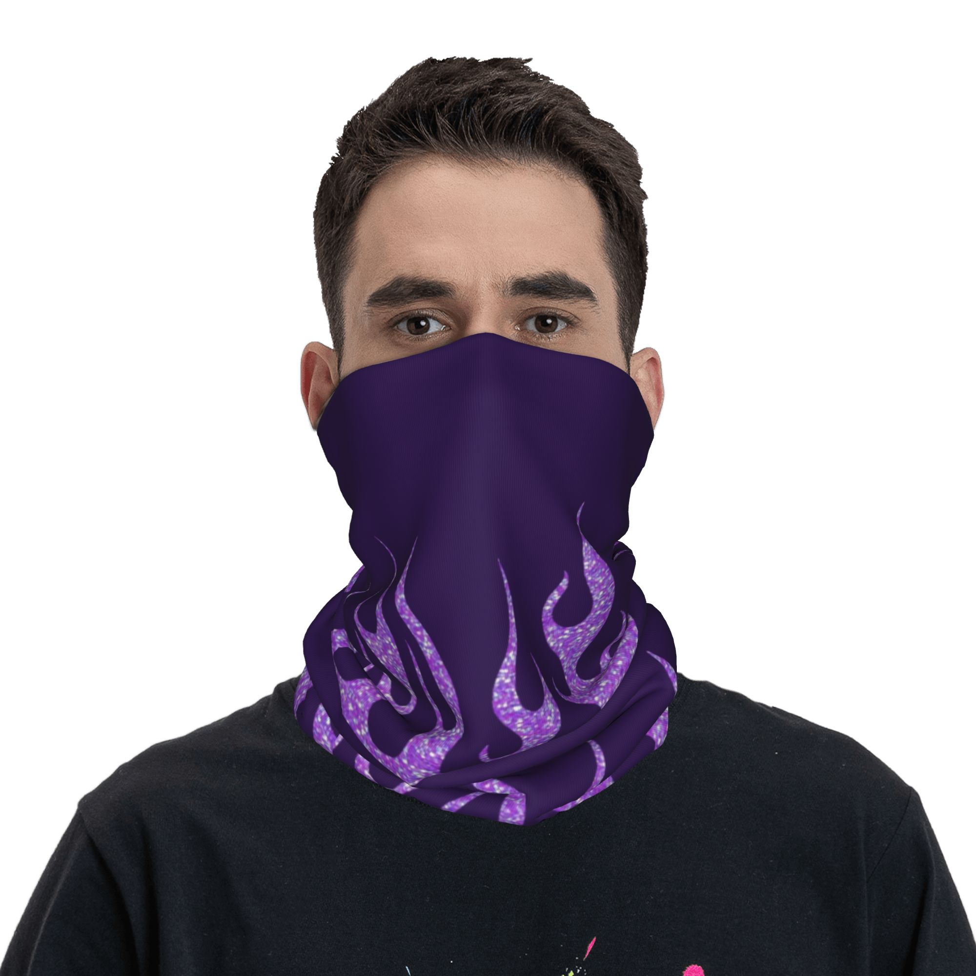 Custom Purple Glitter Flames B - огляд і ціна Men'S Fashion Aesthetics