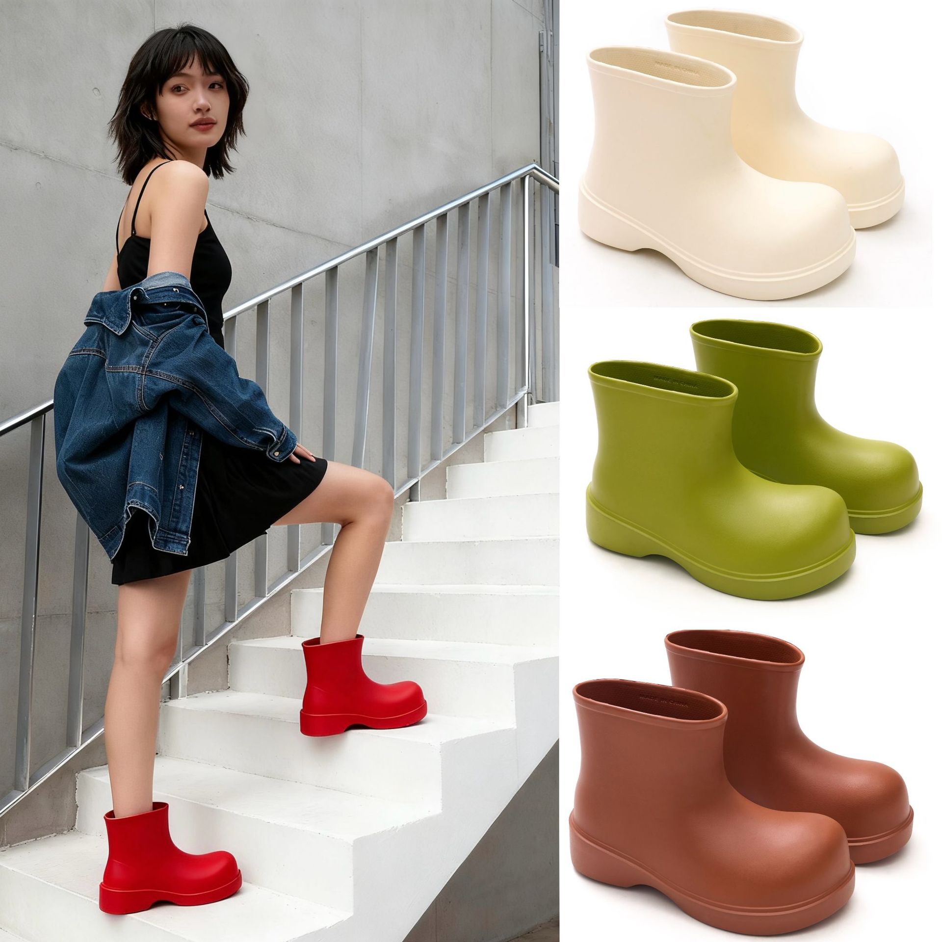 Korean rain boots 2025 women's - огляд і ціна Men'S Fashion Hiking Boots