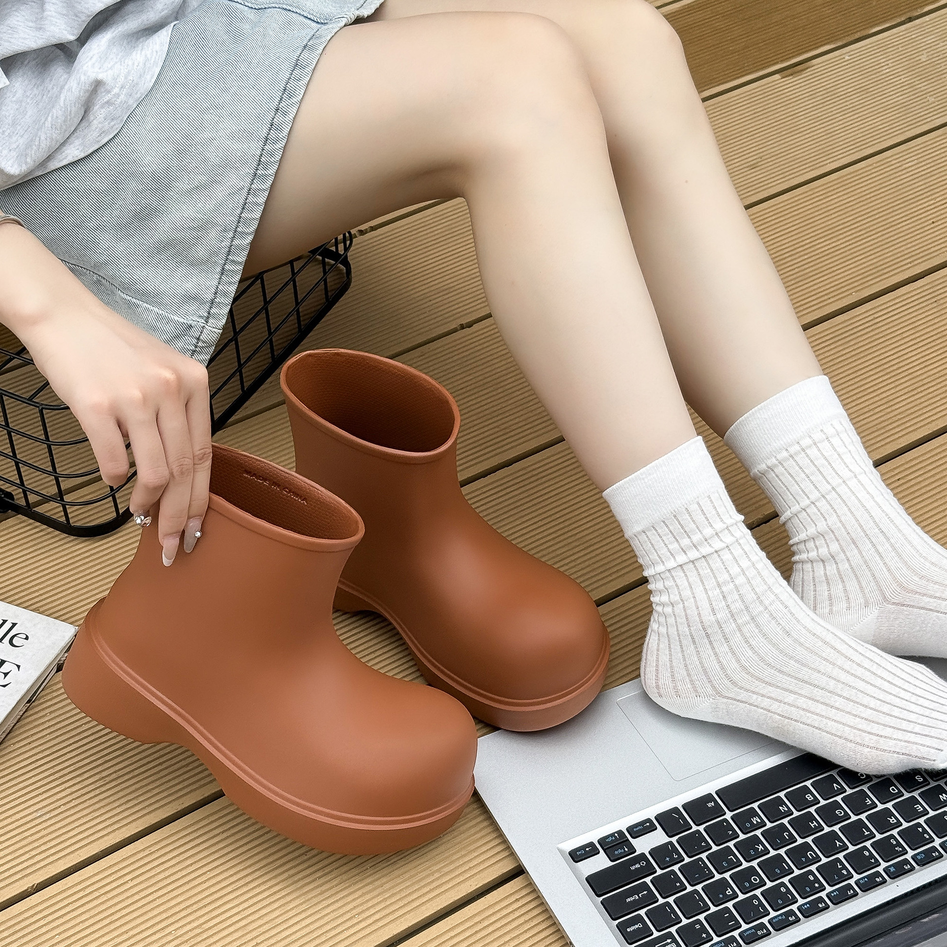 Korean rain boots 2025 women's - огляд і ціна Men'S Fashion Hiking Boots