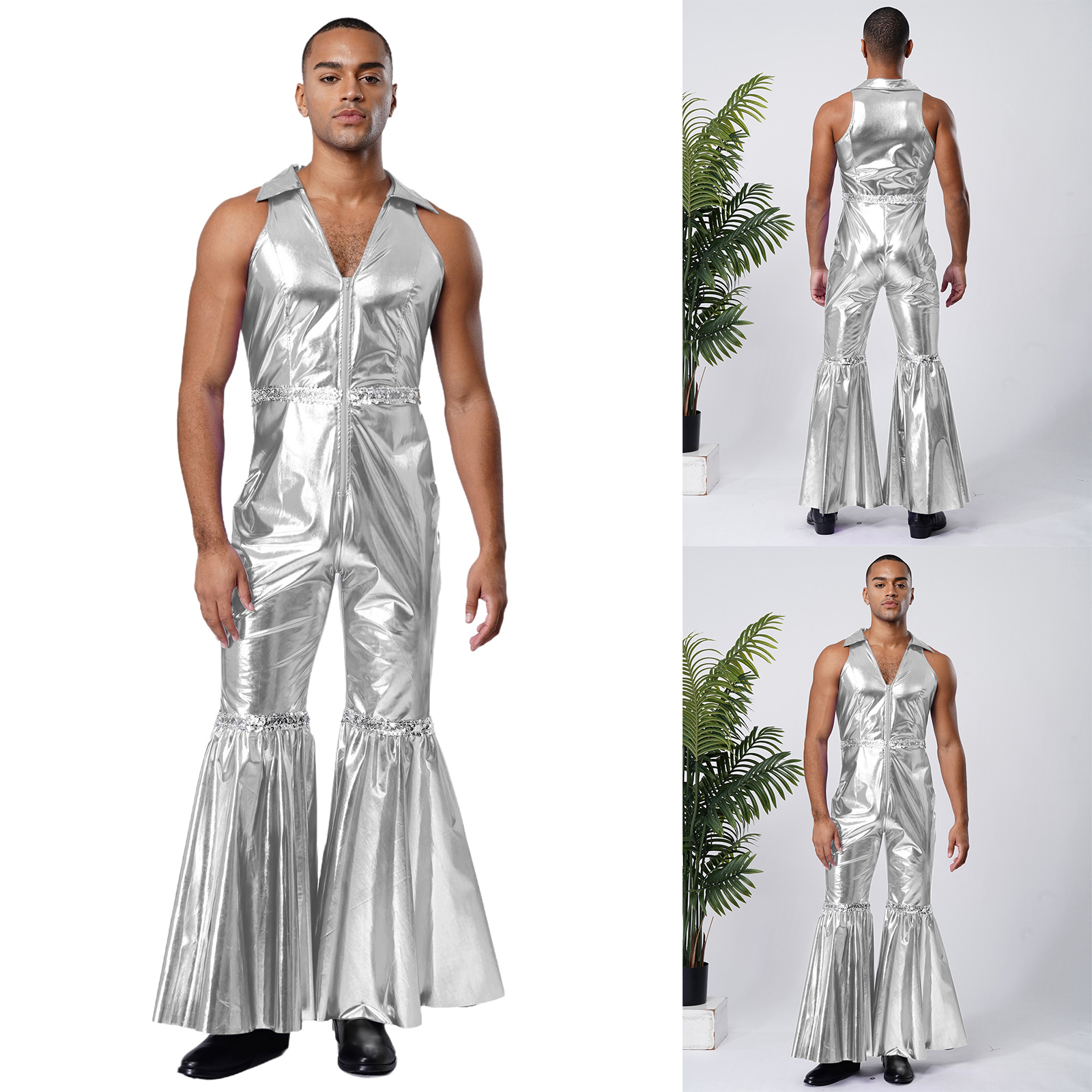 Men Fashion Shiny 70s Disco Wa - огляд і ціна Men'S Fashion 70S