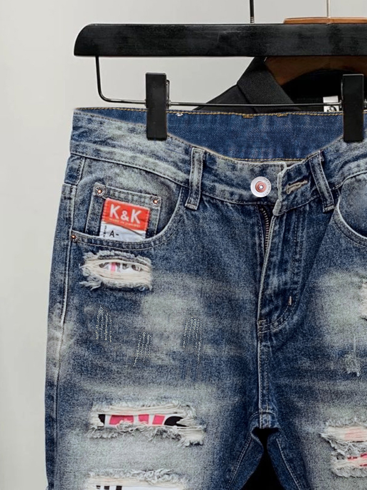 2026 Summer Ripped Straight Me - огляд і ціна Men Fashion Jeans