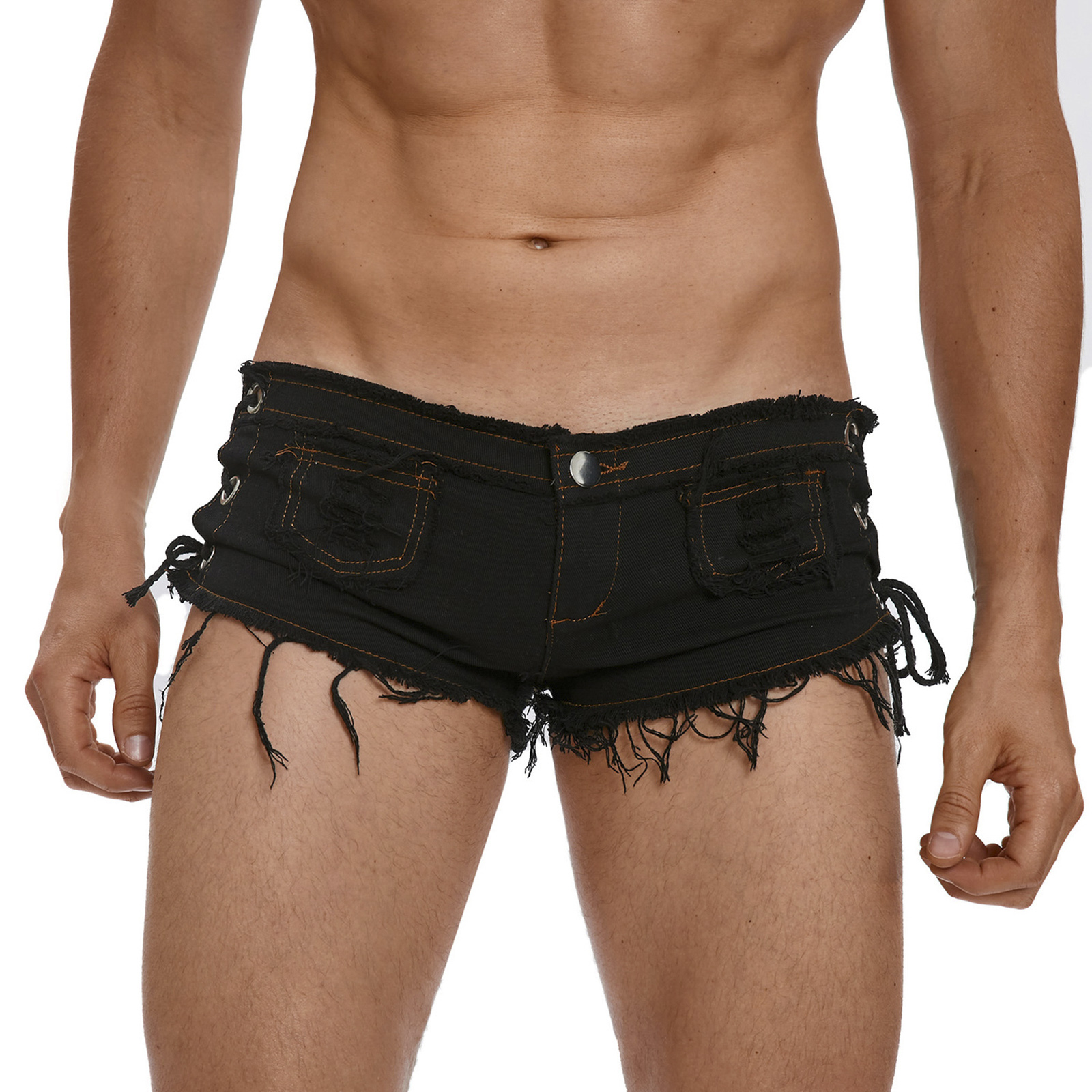 Mens Low Rise Extra Short Hot  - огляд і ціна Men Fashion Jeans