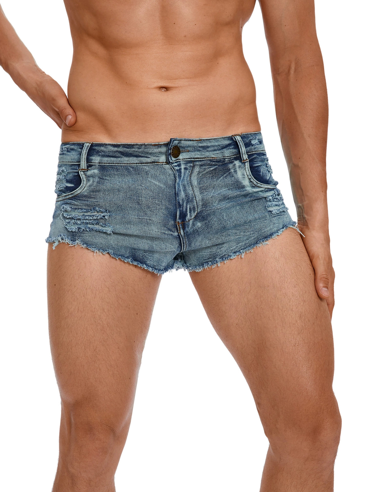 Men's Tight Low Waist Jeans Sh - огляд і ціна Men Fashion Jeans
