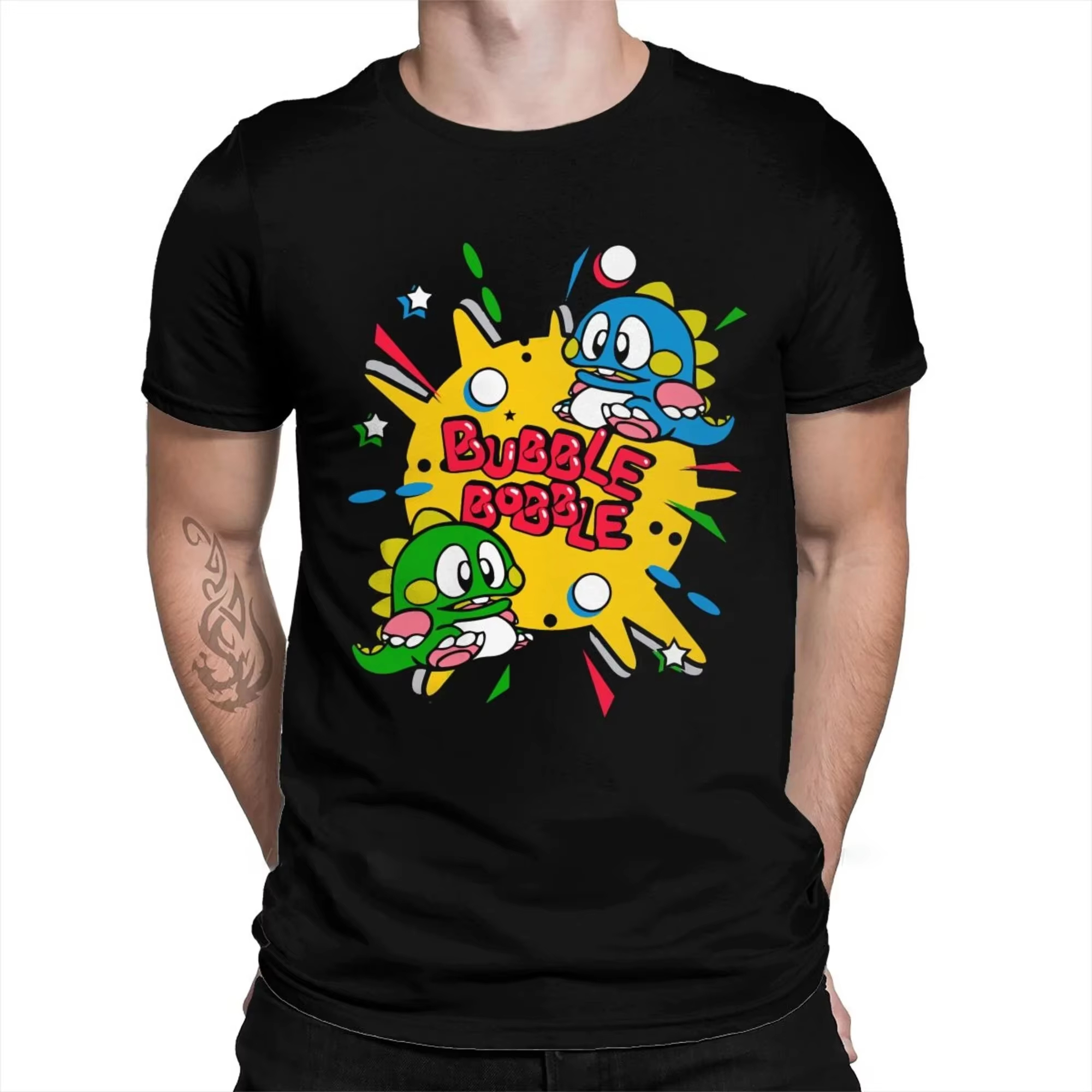70s 80s Arcade Game Bubble Bob - огляд і ціна Men'S Fashion 70S
