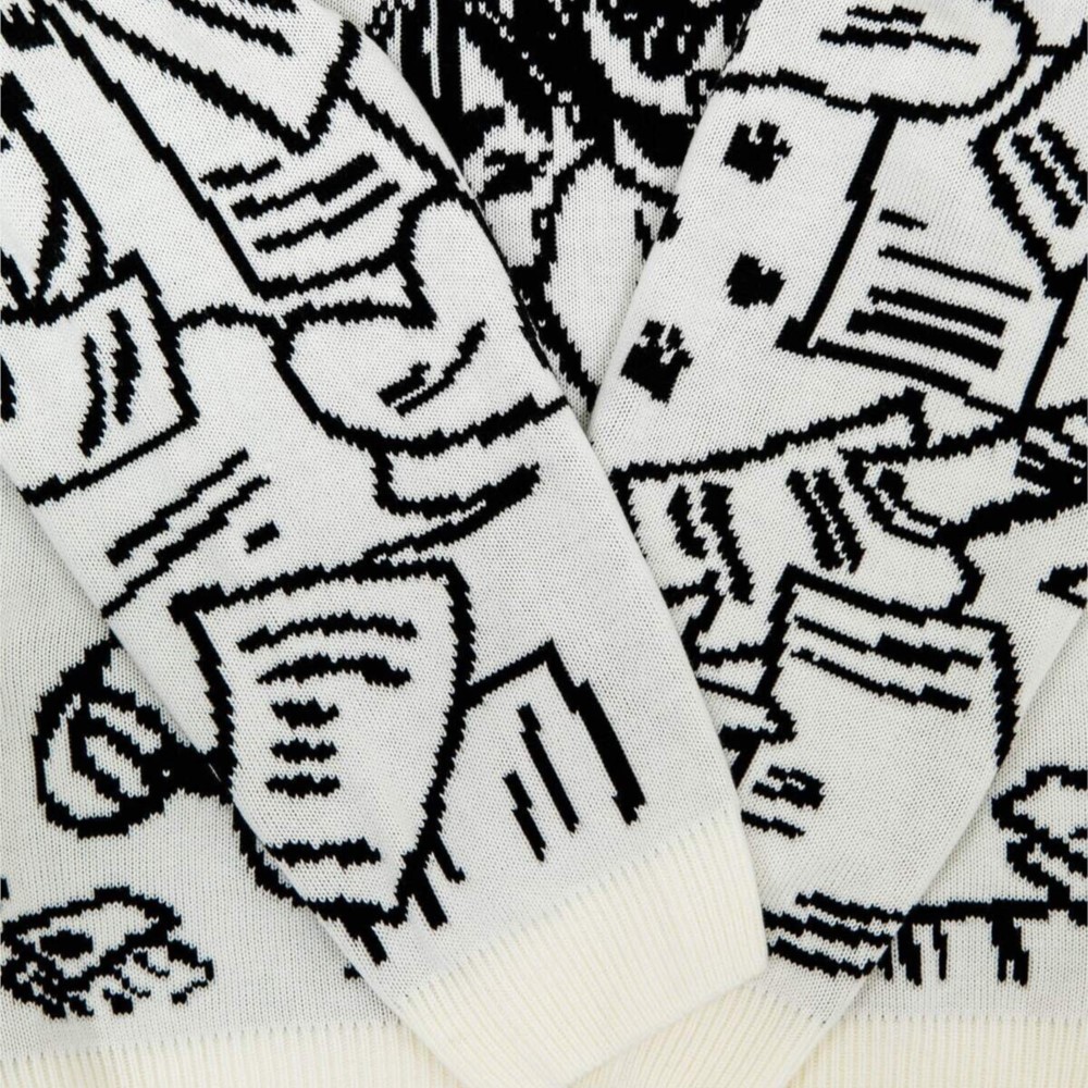 Vintage Cartoon Knitted Sweate - огляд і ціна Men'S Fashion Aesthetics