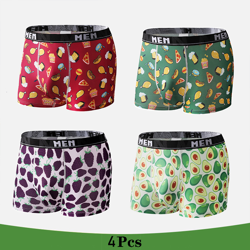 4Pcs/Lot Mens Underwear Boxers - огляд і ціна Men'S Fashion Underwear Brands