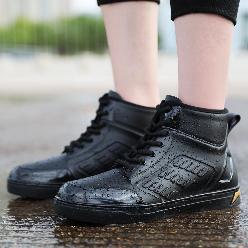 New Waterproof Shoes Men Black - огляд і ціна Men'S Fashion Hiking Boots
