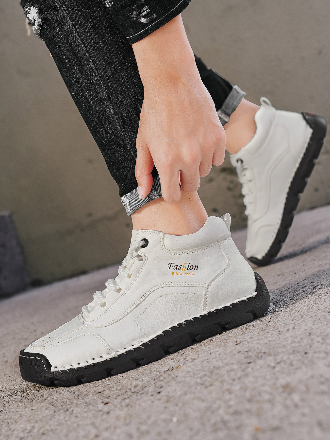 Men's Handmade Mid-Top Casual  - огляд і ціна Men'S Fashion Hiking Boots