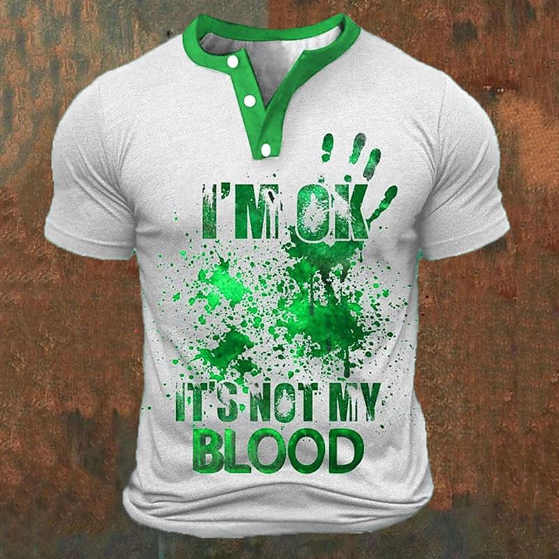 Funny 3D Letter Print Men's He - огляд і ціна Men'S Fashion Outfits