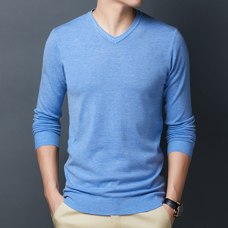 V-neck sweater thin section li - огляд і ціна Mens Fashion Jumpers