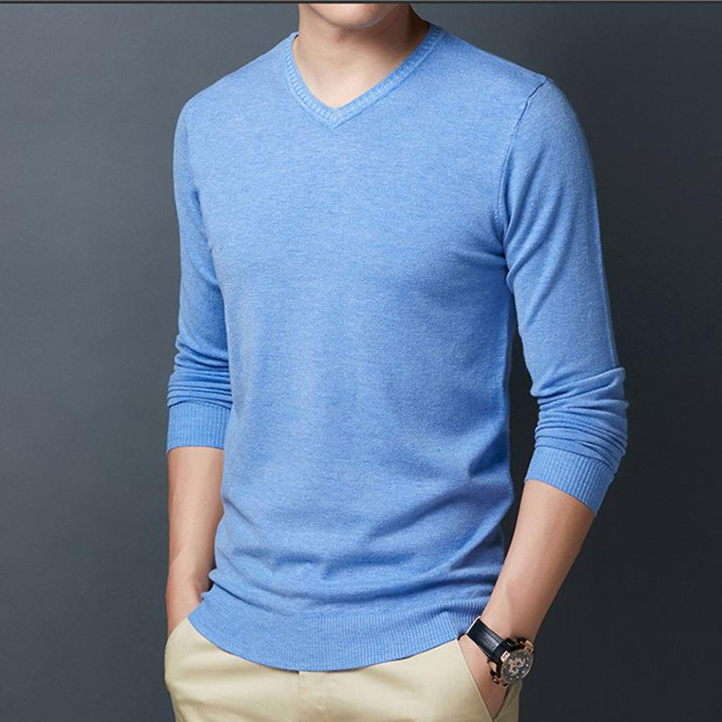 V-neck sweater thin section li - огляд і ціна Mens Fashion Jumpers