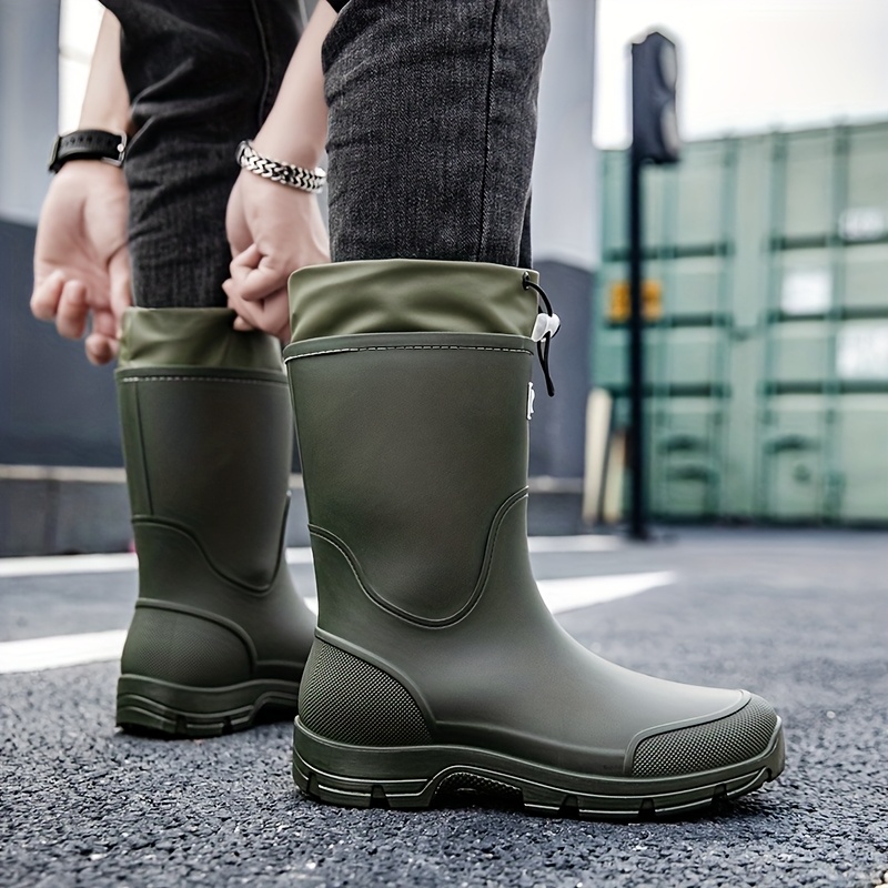 Men waterproof Rain Boots Mid  - огляд і ціна Men'S Fashion Hiking Boots