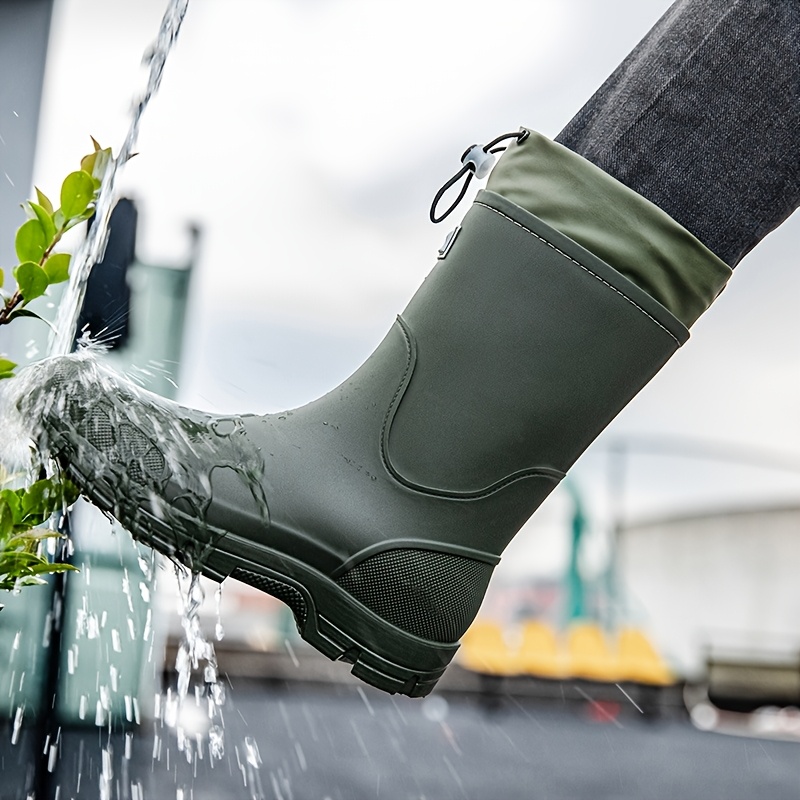 Men waterproof Rain Boots Mid  - огляд і ціна Men'S Fashion Hiking Boots